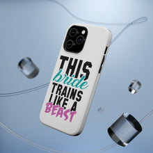 DistinctInk ToughCase for Apple iPhone, Compatible with MagSafe Charging - This Bride Trains Like a Beast