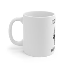 DistinctInk Glossy White Coffee / Tea Mug - I Still Play with Blocks - Cars