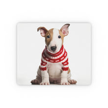 DistinctInk Mouse Pad - 1/4" Foam Rubber - Bull Terrier Puppy