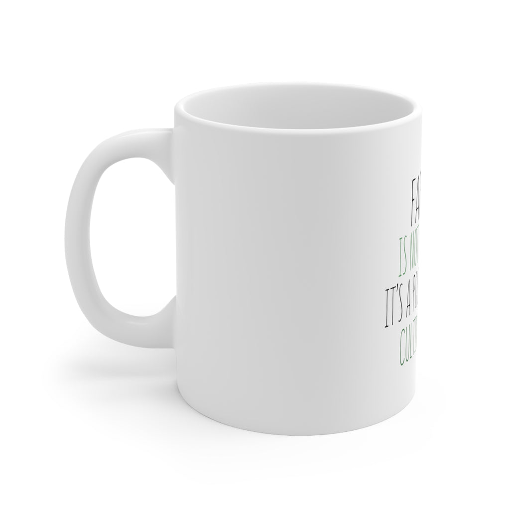 Glossy White Coffee / Tea Mug - Farming is Not a Career Post Apocalyptic Skill, view 2