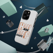 DistinctInk ToughCase for Apple iPhone, Compatible with MagSafe Charging - Half Man Half Giraffe