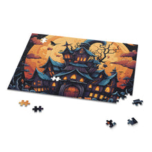 DistinctInk Jigsaw Puzzle with Spooky Sweet Treats Design for Halloween