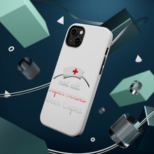DistinctInk ToughCase for Apple iPhone, Compatible with MagSafe Charging - Nurse - Not All Super Heroes Wear Capes