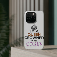 DistinctInk ToughCase for Apple iPhone, Compatible with MagSafe Charging - I'm a Queen Crowned in My Curls