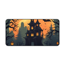 DistinctInk Desk Mat with Spooky Trick or Treating Design for Halloween