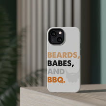 DistinctInk ToughCase for Apple iPhone, Compatible with MagSafe Charging - Beards, Babes And BBQ
