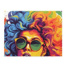 DistinctInk Jigsaw Puzzle with A World of Words Design for LGBTQ+ Pride