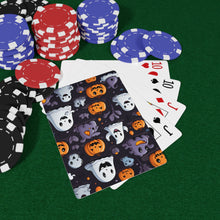DistinctInk Playing Poker Cards with Spooky Bat-o-lanterns Design for Halloween
