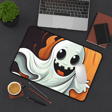 DistinctInk Desk Mat with Silly Specter Sprites Design for Halloween
