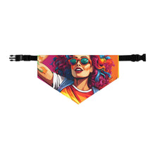 DistinctInk Adjustable Pet Banana Collar with Leading a New Path Design for LGBTQ+ Pride
