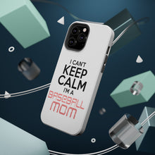DistinctInk ToughCase for Apple iPhone, Compatible with MagSafe Charging - Can't Keep Calm I'm a Baseball mom