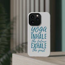 DistinctInk ToughCase for Apple iPhone, Compatible with MagSafe Charging - Yoga Inhale the Future Exhale the Past