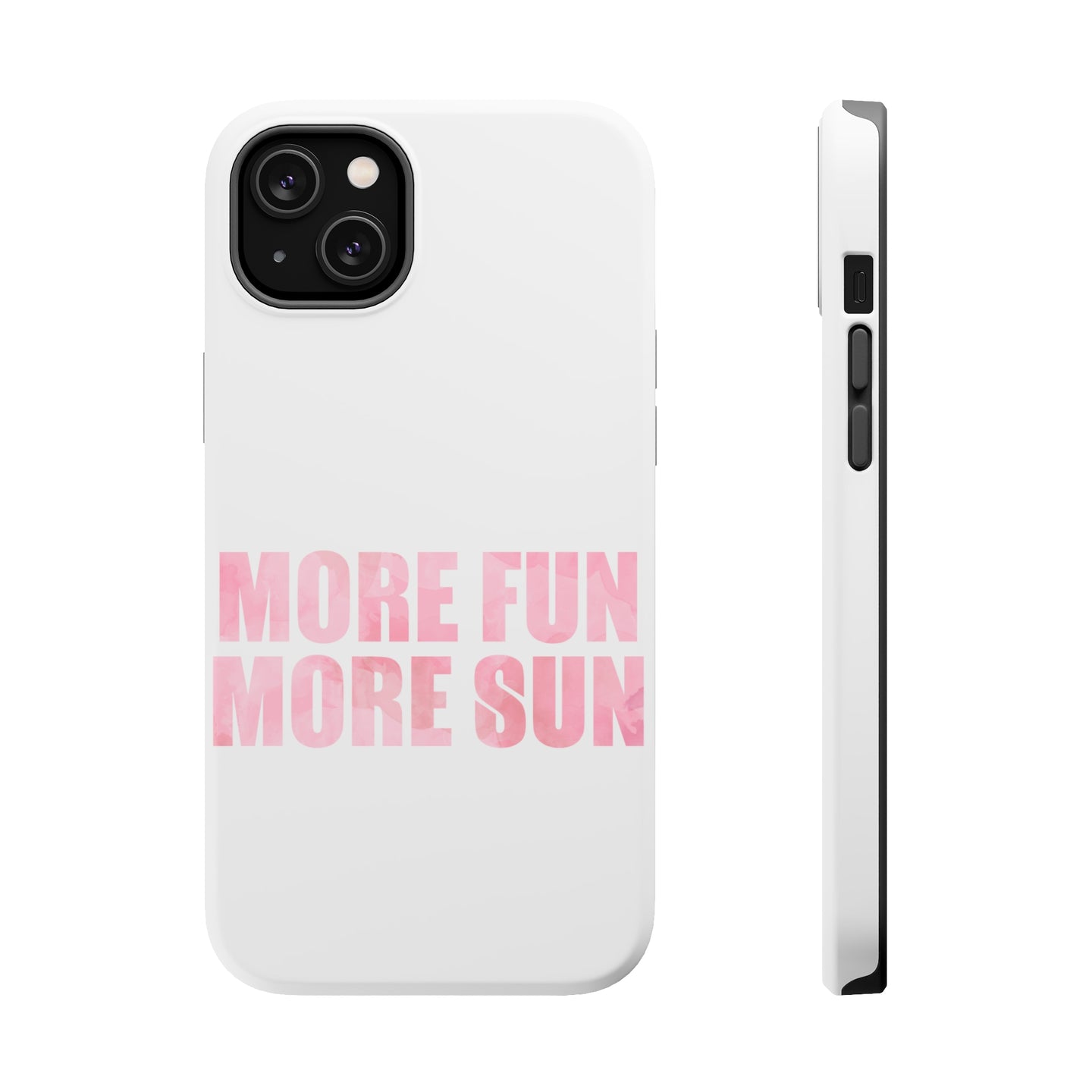 DistinctInk ToughCase for Apple iPhone, Compatible with MagSafe Charging - More Fun More Sun