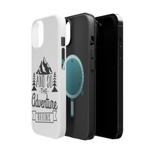 DistinctInk ToughCase for Apple iPhone, Compatible with MagSafe Charging - And so the Adventure Begins