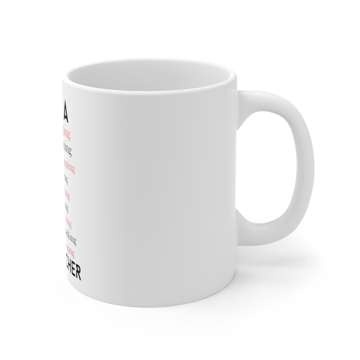 Glossy White Coffee / Tea Mug - Teacher Student Helping Homework Encourage, view 3