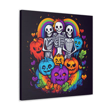 DistinctInk Canvas Wall Art with Exploring Inner Knowledge for Halloween LGBTQ+ Pride