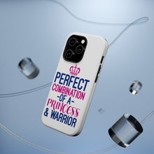 DistinctInk ToughCase for Apple iPhone, Compatible with MagSafe Charging - Perfect Combination of Princess & Warrior