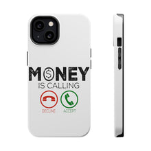 DistinctInk ToughCase for Apple iPhone, Compatible with MagSafe Charging - Money Is Calling Decline or Accept