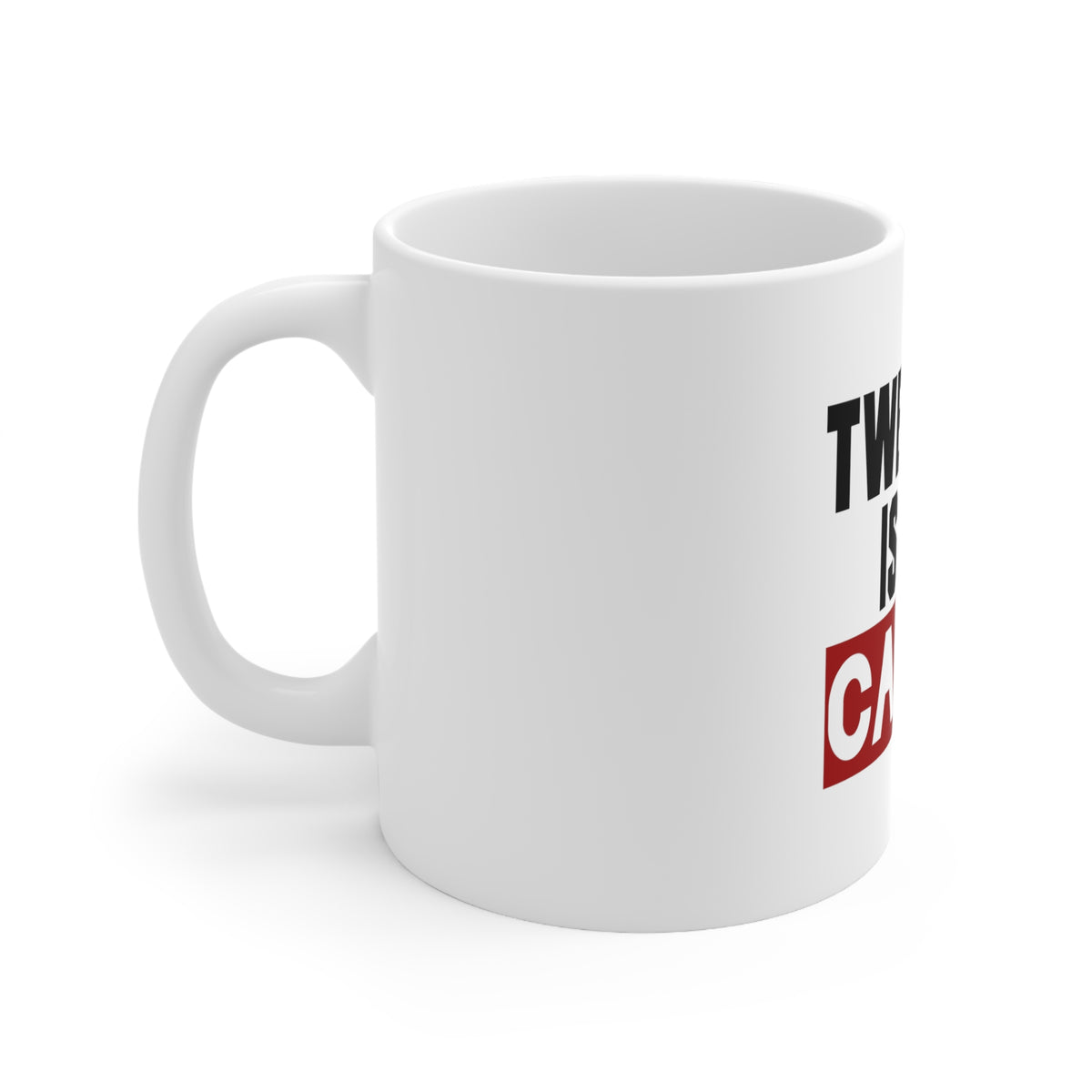 Glossy White Coffee / Tea Mug - Twerking is My Cardio, view 2