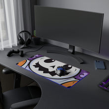 DistinctInk LED Gaming Mouse Pad with Ghost Skeleton Pumpkins Design for Halloween