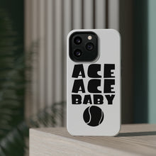 DistinctInk ToughCase for Apple iPhone, Compatible with MagSafe Charging - Ace Ace Baby Tennis