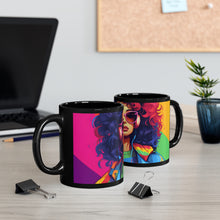 DistinctInk Black Coffee Mug - Living a Full Life for LGBTQ+ Pride