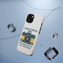 DistinctInk ToughCase for Apple iPhone, Compatible with MagSafe Charging - I Shoot People - Photography