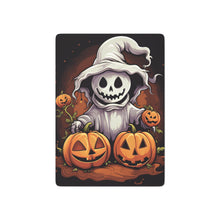 DistinctInk Playing / Poker Cards with Trick or Treat Ghost-O-Lantern Design for Halloween