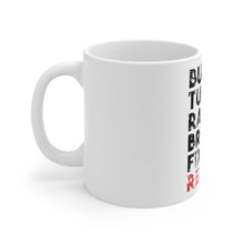 DistinctInk Glossy White Coffee / Tea Mug - Build Tune Race Break Fix Repeat