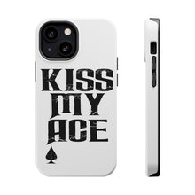 DistinctInk ToughCase for Apple iPhone, Compatible with MagSafe Charging - Kiss My ACE - Poker Blackjack Gambling