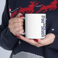 DistinctInk Glossy White Coffee / Tea Mug - The Dream is Free Hustle Sold Separately