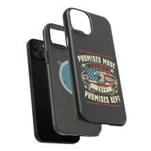 DistinctInk Tough Case for iPhone, Compatible with MagSafe Charging | Trump - Promises Made, Promises Kept | Conservative
