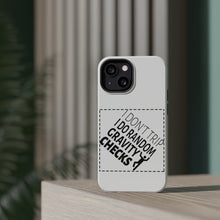 DistinctInk ToughCase for Apple iPhone, Compatible with MagSafe Charging - I Don't Trip I Do Random Gravity Checks