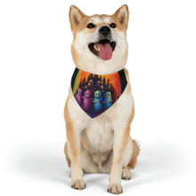 DistinctInk Adjustable Pet Banana Collar with Discover Your True Path Design for Halloween LGBTQ+ Pride