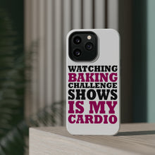 DistinctInk ToughCase for Apple iPhone, Compatible with MagSafe Charging - Watching Baking Shows is My Cardio