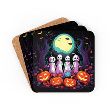 DistinctInk (Set of 4) Corkwood Coasters with Exploring the UnknownDesign for Halloween LGBTQ+ Pride