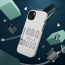 DistinctInk ToughCase for Apple iPhone, Compatible with MagSafe Charging - BBQ Like a Boss Barbecue