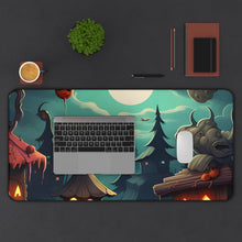 DistinctInk Desk Mat with Trick or Treat Fun Design for Halloween
