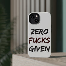 DistinctInk ToughCase for Apple iPhone, Compatible with MagSafe Charging - Zero F's Given