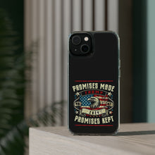 DistinctInk Hybrid (Acrylic/TPU) Clear Slim Fit Case for Apple iPhone | Trump: Promises Made, Promises Kept - Conservative