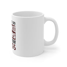 DistinctInk Glossy White Coffee / Tea Mug - I Smoke Cigars And I Know Things