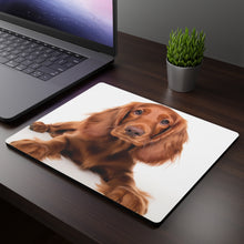 DistinctInk Mouse Pad - 1/4" Foam Rubber - Irish Setter Puppy