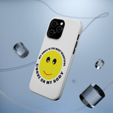 DistinctInk ToughCase for Apple iPhone, Compatible with MagSafe Charging - My Smile Most Beautiful Curve on My Body