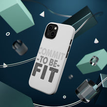 DistinctInk ToughCase for Apple iPhone, Compatible with MagSafe Charging - Commit To Be Fit