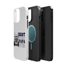 DistinctInk ToughCase for Apple iPhone, Compatible with MagSafe Charging - Best Truckin' Papa Ever