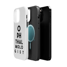 DistinctInk ToughCase for Apple iPhone, Compatible with MagSafe Charging - Ophthalmologist Eye Chart