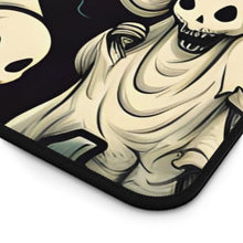 DistinctInk Desk Mat with Spooky Skeleton Pumpkins Design for Halloween