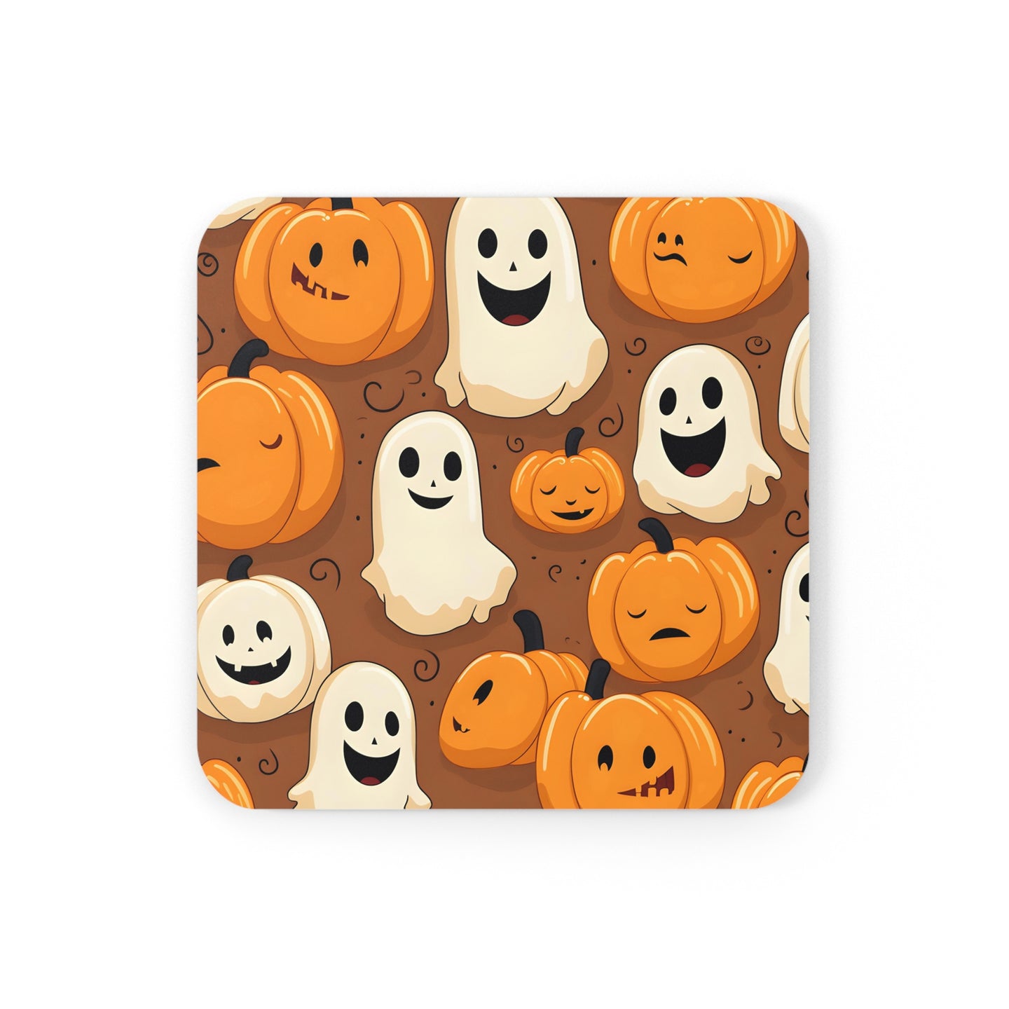 DistinctInk (Set of 4) Corkwood Coasters with 