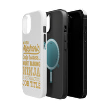 DistinctInk ToughCase for Apple iPhone, Compatible with MagSafe Charging - Auto Mechanic Multi Tasking Ninja