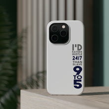 DistinctInk ToughCase for Apple iPhone, Compatible with MagSafe Charging - Rather Hustle 24/7 Than Slave 9 to 5